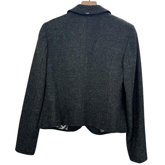 Sigrid Olsen 2 Piece Suit Shift Dress Blazer Jacket Gray Tweed Wool Blend | Sz 6 - Picture 4 of 15